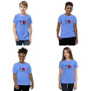 Youth Short Sleeve T-Shirt Heather Columbia Blue